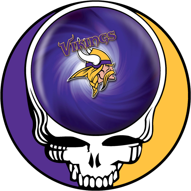 Minnesota Vikings skull logo fabric transfer